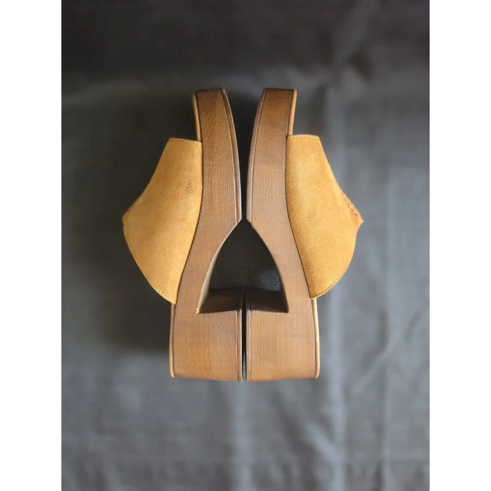 Seychelles Made For Me Suede Platform Mule NWOB Size 9 Boho Festival Concert - Picture 7 of 10